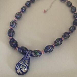 Blue necklace